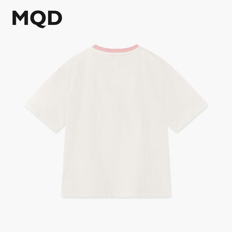 MQD Girls  Summer Cartoon Letter Short Sleeve T-Shirt 110cm