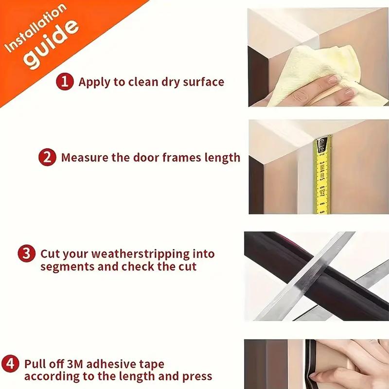 1 roll silicone door and window sealing strip, sound insulation, warmth and windproof sealing strip