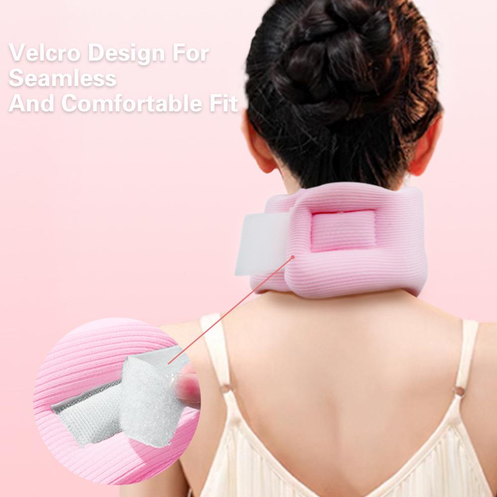 Hollowing Out Breathable Neck Brace Sponge Prevent Bowing Neck Tilted Forward Relieves Pain Cervical Pressure Soft Neck Support