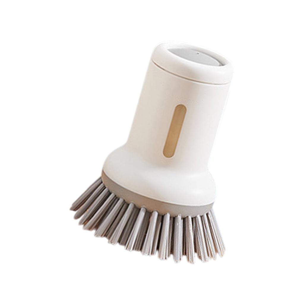 Innovative Handle Scrub Brush with Built In Liquid Storage for Efficient Dishwashing and Pot Cleaning