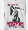 Maglietta The Cramps, Maglietta Bianca The Cramps Unisex Buon Design nuova maglietta