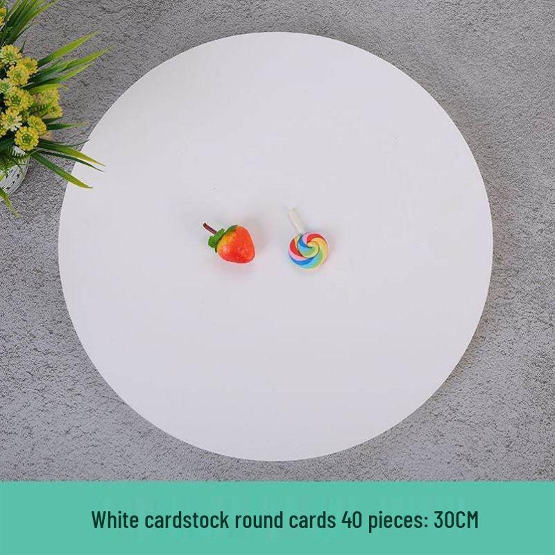 

Thick White Cardstock Circles for Handmade Art and Drawing