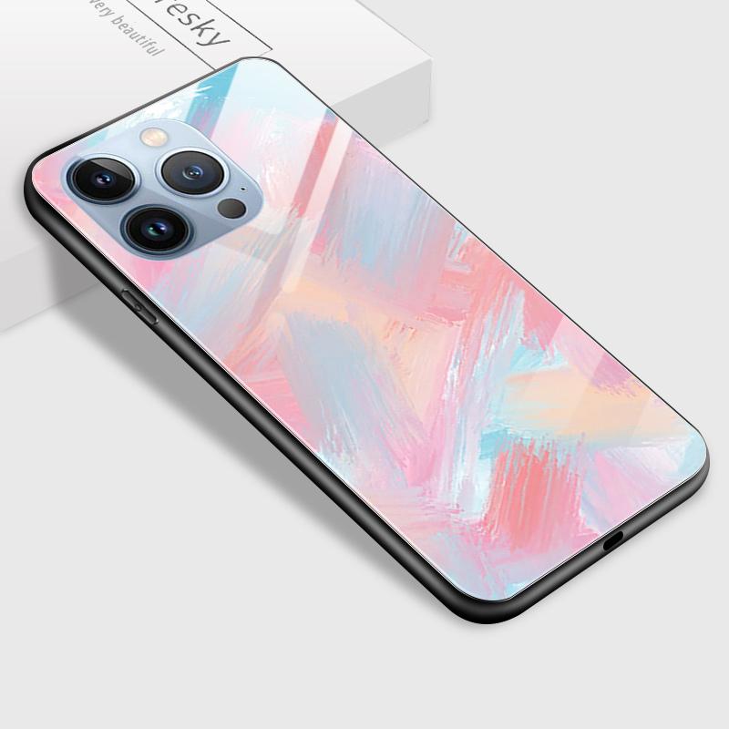 Tempered Glass Phone Case For Samsung A12 A16 A32 A53 S20FE S23 S25 Honor20 X6A 90Lite 9X Huawei Y9Prime2019 P30Lite Soft Edge Shockproof Smooth Shell