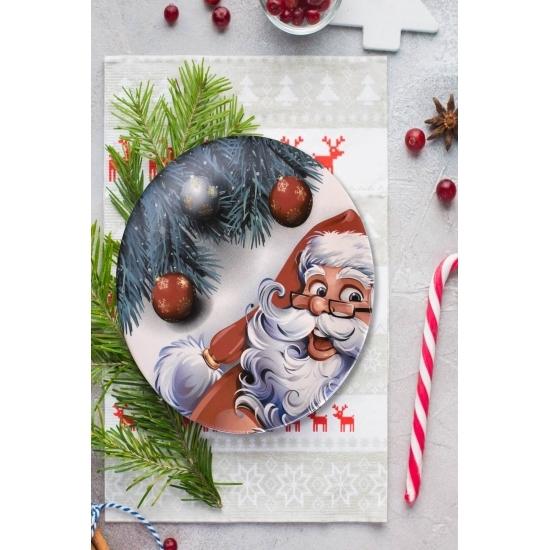 

Сервировочная тарелка Деда Мороза 26 см -17980