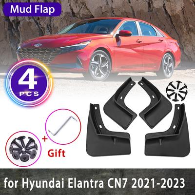 4x para-lamas para hyundai elantra cn7 2022 2023 avante i30 sedan lama dianteiro traseiro anti-respingos para-lamas fender carro