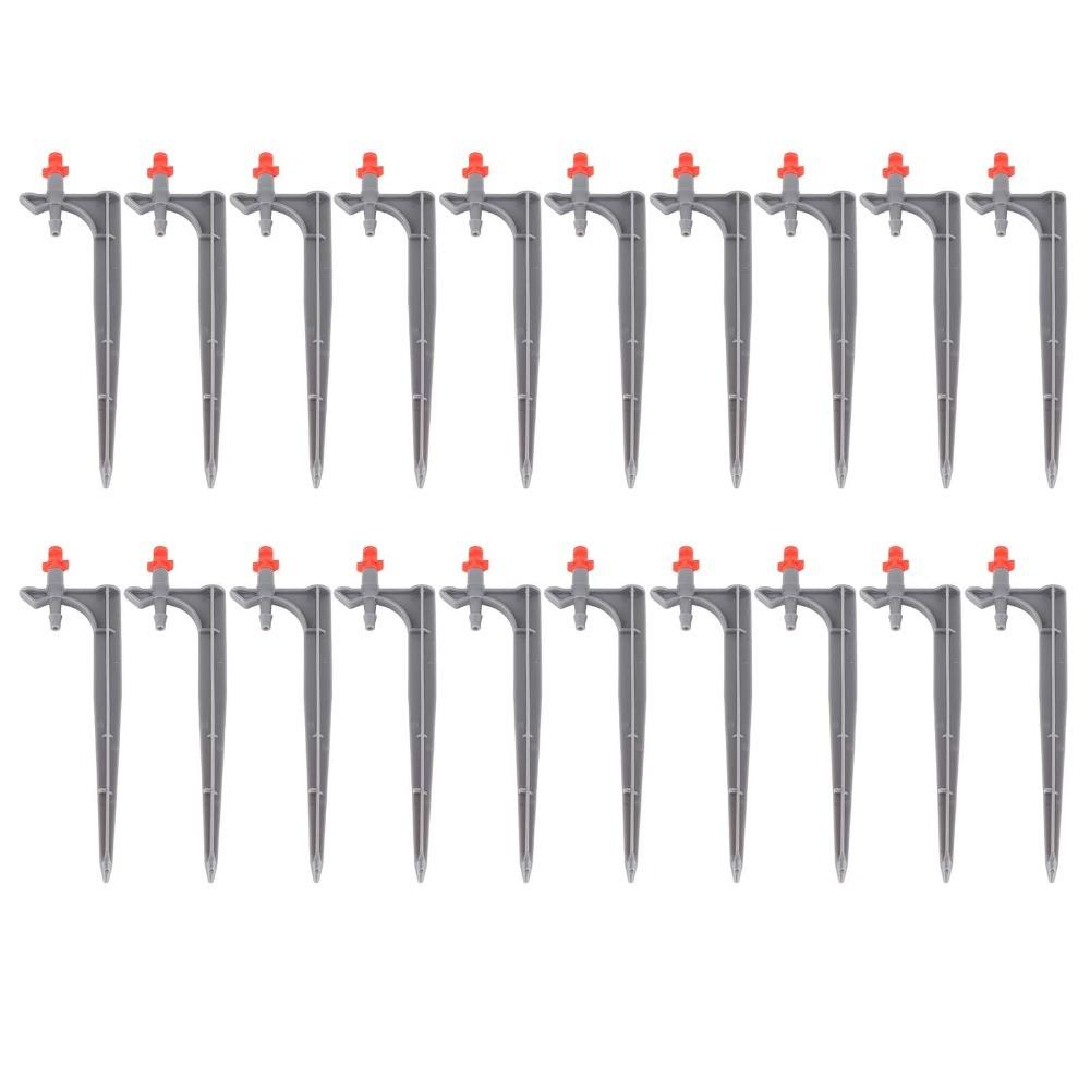 20PCS ABS Irrigation Dripper With Ground Insert 90 Degree / 180 Degree / 360 Degree Misting Nozzle Lightweight