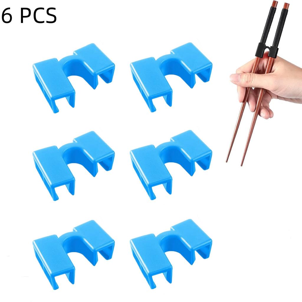 5/6PCS Reusable Chopsticks Trainers Non-Slippery Reusable and Replaceable Asian Helper for Kids Adults Beginner Each Age Learner