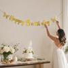 Gold Butterfly Birthday - Birthday Party Decoration Garland