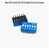 Red DIP Switch, 2.54mm, 1-12 Positions, Through-hole, Flat Actuator