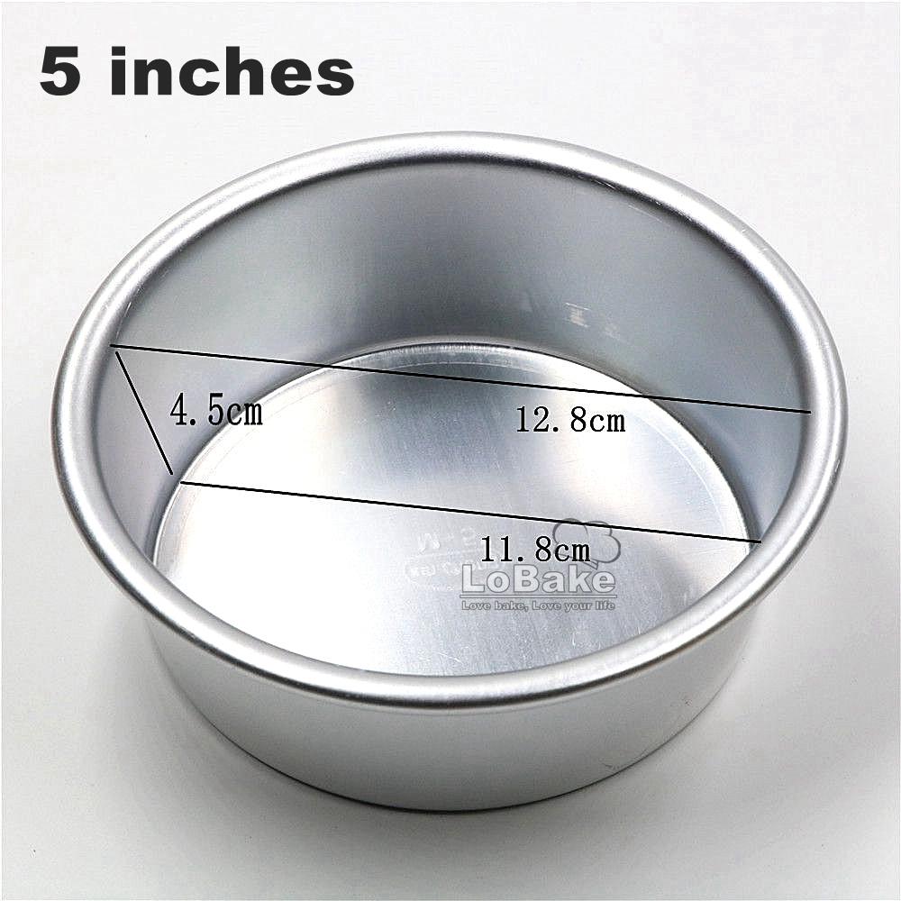 4-12 Zoll Fester Boden Einfache Runde Form Eloxieren Aluminium Metall Chiffon Kuchenform Brotform Mousseformen Pfannen DIY Backen