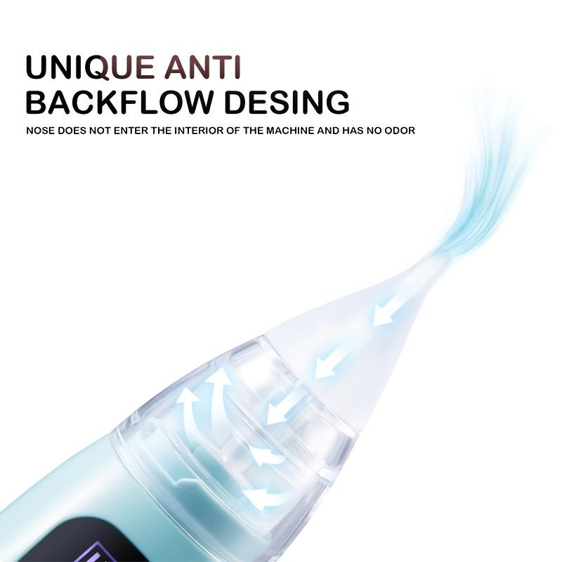 Aspirator nazal portabil din silicon Clean Aspirator nazal 3 moduri de aspirație Aspirator nazal electric Iluminare calmantă și muzică de grădiniță