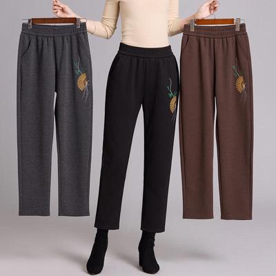 Qianlian 2025 Women's Embroidered Casual Trousers