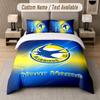 Custom Bedding Set Cardiff City Pattern, Print Name Text 1 Duvet Cover Plus 2 Pillowcases Home Textile