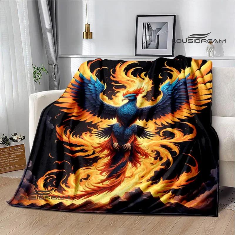 3D Phoenix printed blanket Flannel Warm blankets Soft and comfortable blanket bed linings cubre cama Birthday Gift