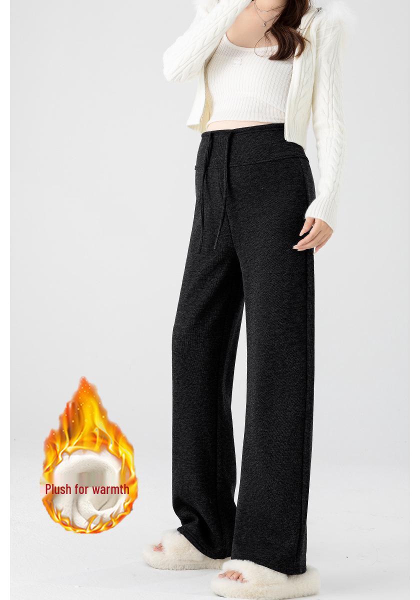 

Real Shot 2025 Autumn/Winter Maternity Wide-Leg Fleece Pants – Versatile and Stylish XL