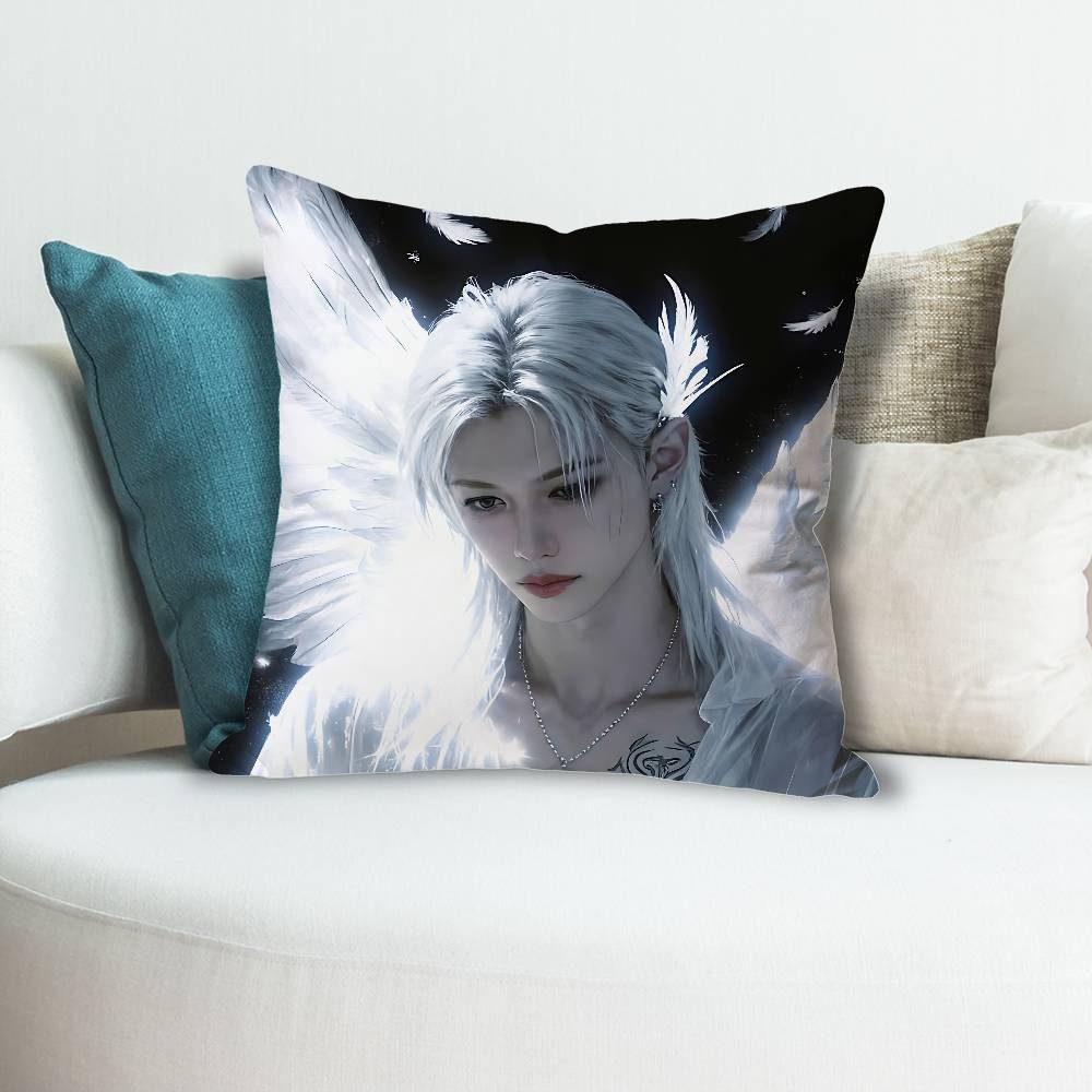 Cool Singer FFelixs LLee Anime Celebrity Merchandise AllMatch Printed Pillow Case Sofa Car Office Room Decoration Protector