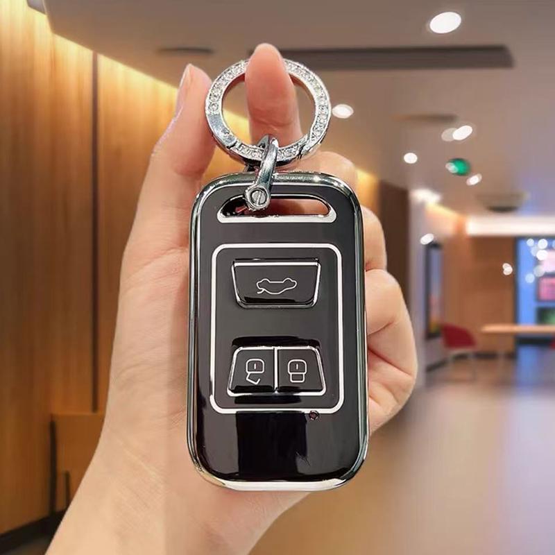 Auto For Cheri Tiggo 8 Keyless Holder Shell Soft TPU Car Key Case Cover Protect For Chery Tiggo 3 5X 4 8 Glx 7 2019 2020 Arrizo