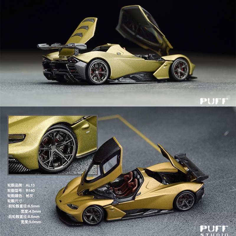 PuffStudio_1/64 Modified Style Wheel-AL13-R140-8.5/8.8mm Plug-in Hub Suitable for 1:64 Car Model Accessories