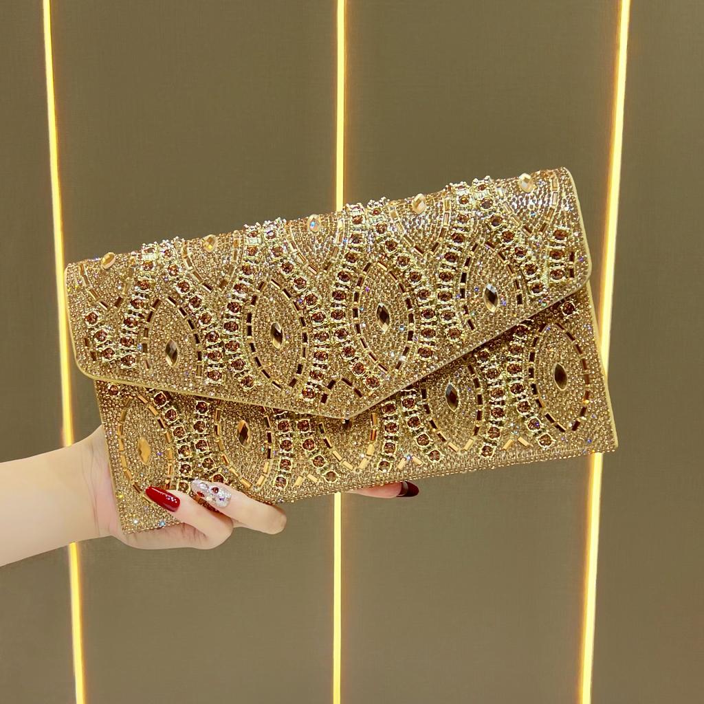 Sac à main, Sac pochette, Sac bandoulière exquis pour femme incrusté de diamants, Sac à main, Sac à chaîne
