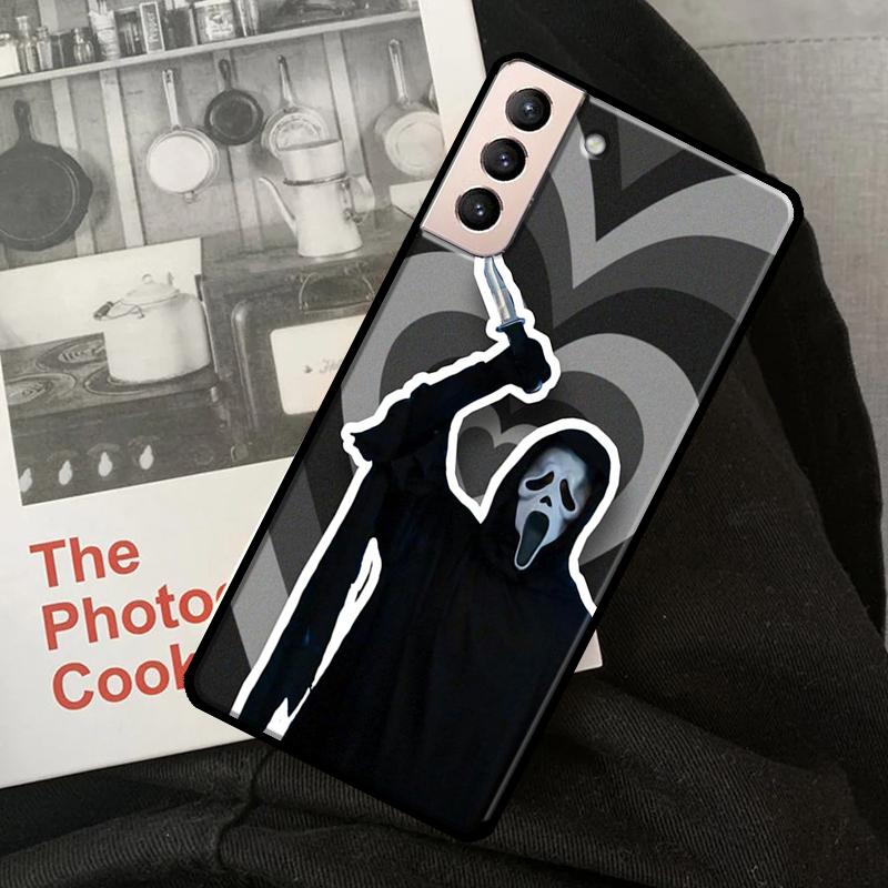 Ghostface Scream-fodral för Samsung Galaxy S21 FE S8 S9 S10 Plus Note 10 Note 20 Ultra S20 FE S22 Ultra Coque