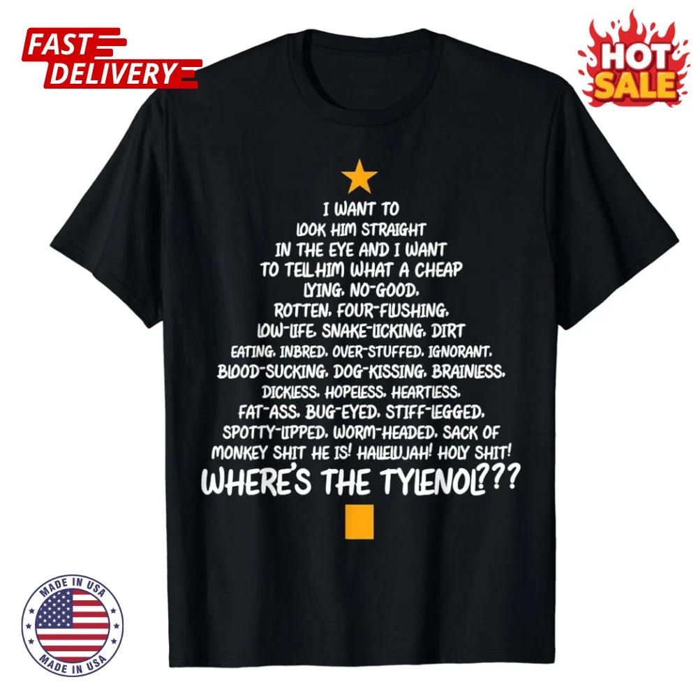 SALE HOT - Christmas Vacation Rant Inspired - Christmas Tree Unisex T shirt New L