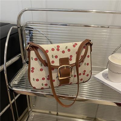 Fashion Trend Contrasting Colors Sweet Large Capacity Shoulder Armpit Bag Summer New Handbag Women's Bag