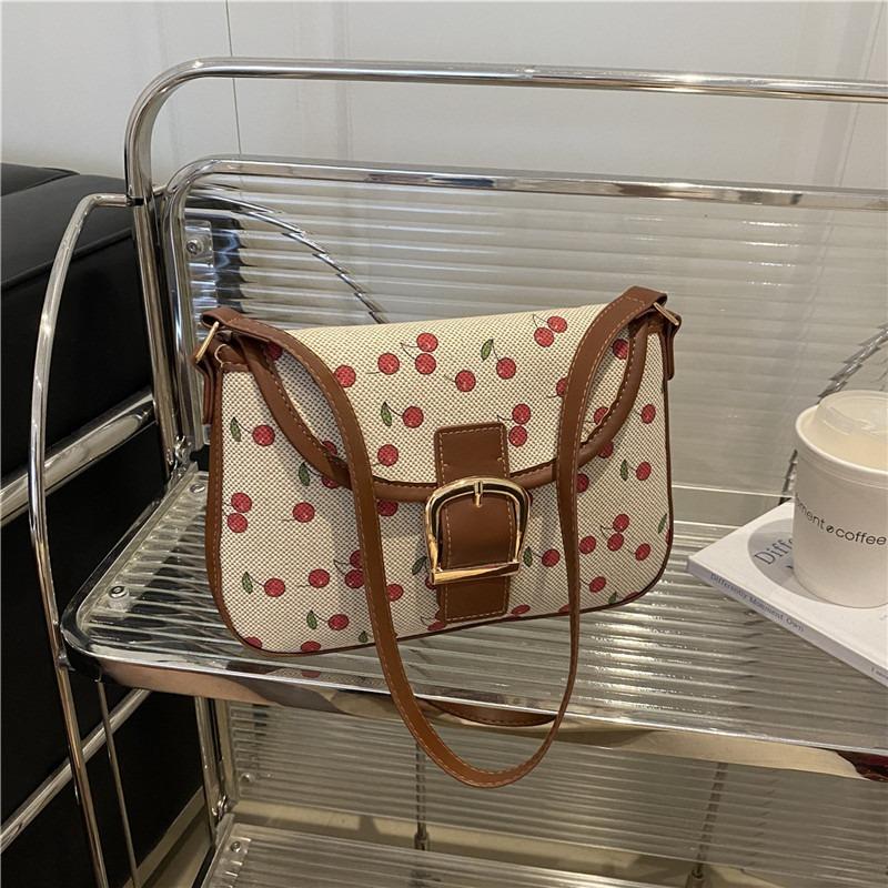 Fashion trend contrasting colors sweet large capacity shoulder armpit bag summer new handbag women's bag