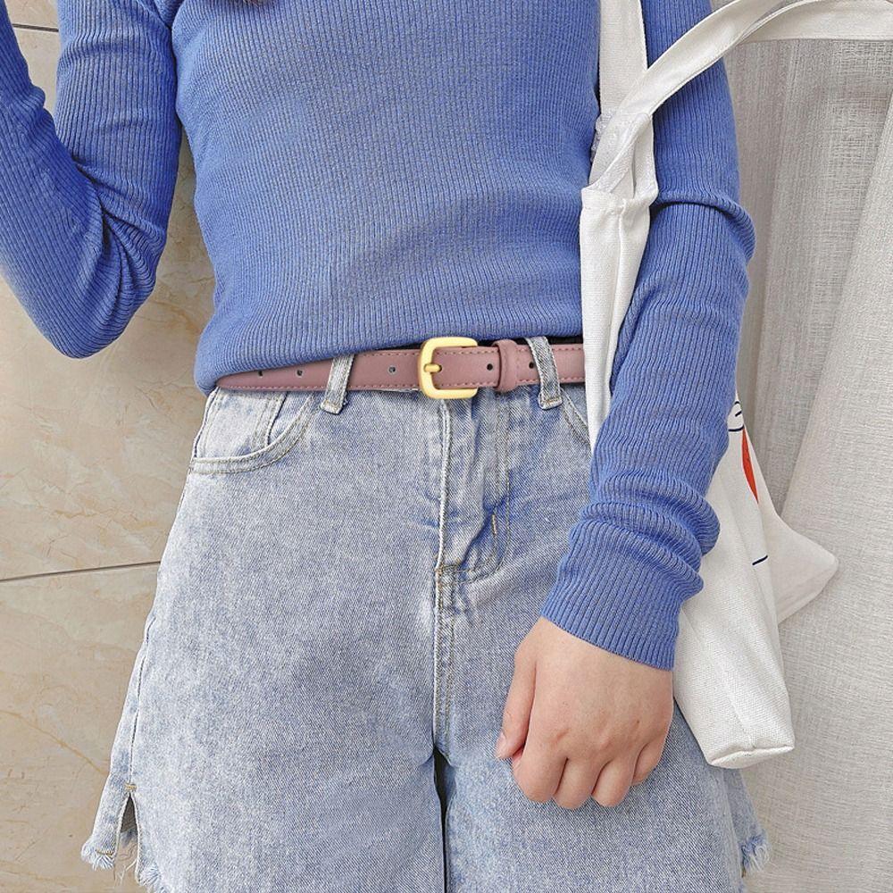 Casual Leather Belt Sweet Luxury Design Waist Strap Trend Jeans Belt