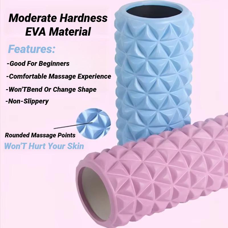 Durable And Safe 3D Diamond Foam Eva Massage Roller Hollow Yoga Column Fitness Equipment For Muscle Physiotherapy And Sports Rehabilitation Rolle