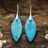 Bohemian Emperor Stone Leaf Pendant Earrings Popular Jewelry