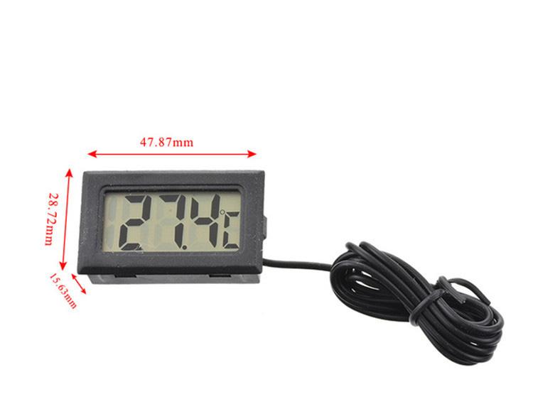 Mini LCD Temperature Indoor Outdoor Aquarium Temperature Tester Monitor Embedded Temperature Sensor Car Digital Thermometer