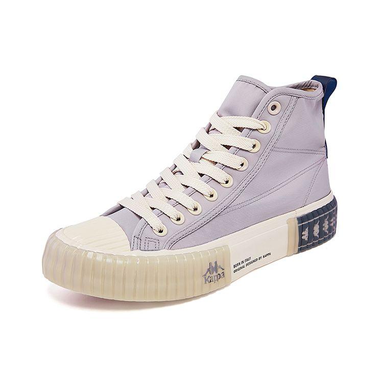 Kappa Logo High-Top Skate Shoes Unisex Sneaker Gray White K0AW5VS66-138