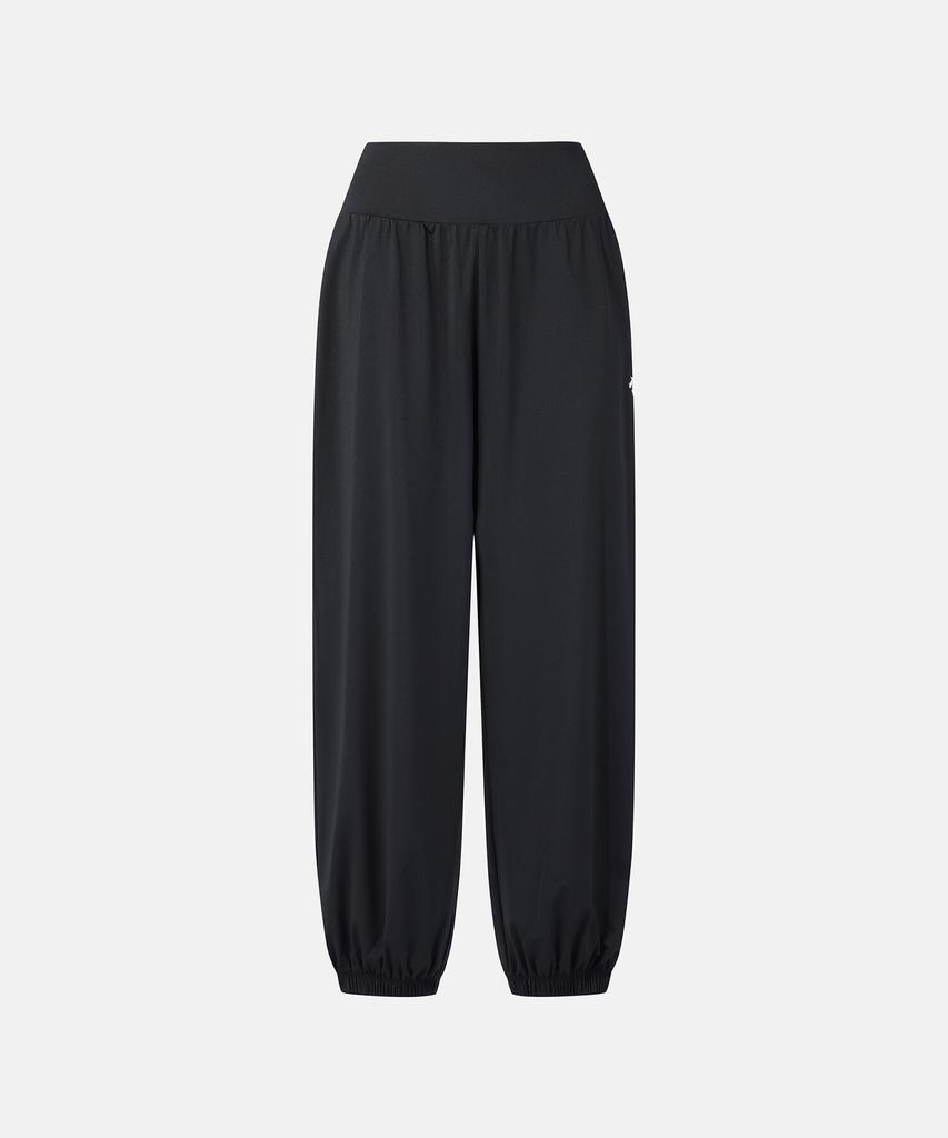 DESCENTE Women'S Knit Harem Jogger Fit Pants Black Sr322Pkp73