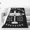 Supermarine Spitfire Aircraft Airplane Velvet Throw Blanket Fighter Pilot Blanket for Bedding Lightweight Thin Plush Thin Quilt