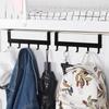 1Pc Hooks Over The Door 5 Hooks Home Bath Room Organizer Rack Clothes Coat Hat Towel Hanger Bathroom Kitchen Accessories