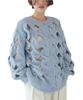 Titibait AEXP4118 Slash Cable Free Blue Women's 2-Way Knit, Size,