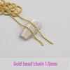 Versatile Extra Small 90cm Metal Nail Art Bead Chain for DIY Nail Accessories