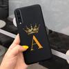 For Samsung Galaxy A50 A50S A30S Case Silicone Letters Crown Back Cover Phone Cases For Samsung A50 A 50 30 S A307F A507F Fundas