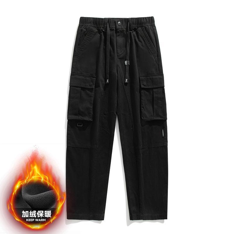 Tuta rétro americana da uomo, nuovi pantaloni dritti larghi per primavera e autunno, pantaloni casual pesanti