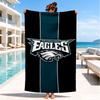 Asciugamano da Spiaggia Philadelphia Eagles, Asciugatura Rapida, Facile da Curare, Adatto Sia per il Fitness che per le Vacanze al Mare, Essenziale per lo Sport