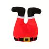 1PC Funny Hats Party Hats Christmas Hats Unisex Santa Pants Hat Vibrant Red Elf Santa Hat Costume Accessories Long Striped