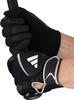 adidas Baseball Batting Size 23 Size LBG854 Gloves, Warm, Black/Silver (1913), L,