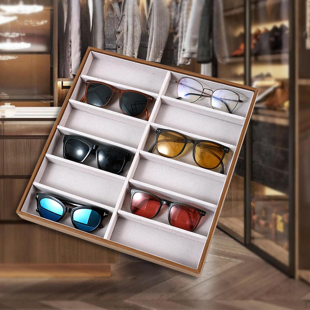 Glasses Display Tray Organizer Box Storage for Bracelet Watch