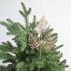 Simulation Christmas decoration cuttings three prongs round pine leaves Christmas tree special accessories decorative home ornaments