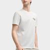 Fila Heritage Series Casual Simple Versatile Knitted Short Sleeve T-Shirt Men Tops Cloud-Mushroom-White F11M528118F-WT