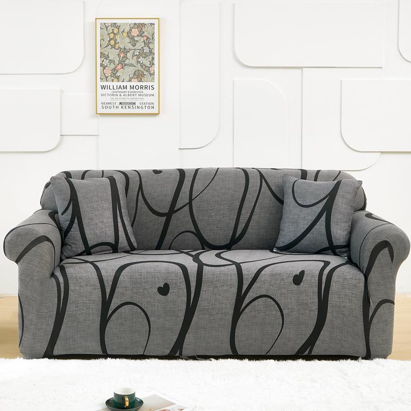 New Color 1/2/3/4 Seats Sofa Couch Cover Stretch Corner Sofa Covers L Shaped Sofa Slip Cover Protector Bench Cover Thin Fabric
