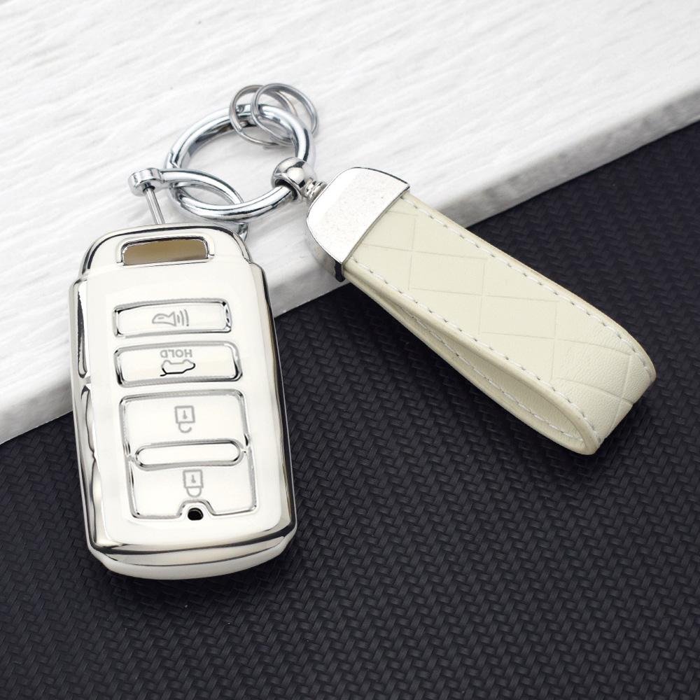 

Anti-scratch Premium Key Case for Car Kia K5 K3 Sorento Cadenza K7 K900 Quoris Soft TPU Keyless Key Fob Protective Case Keyrings