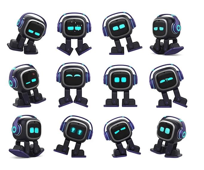 AI EMO Robot-Commercial Entertainment Toy & Intelligent Companion with Remote Control for Smart Home Use