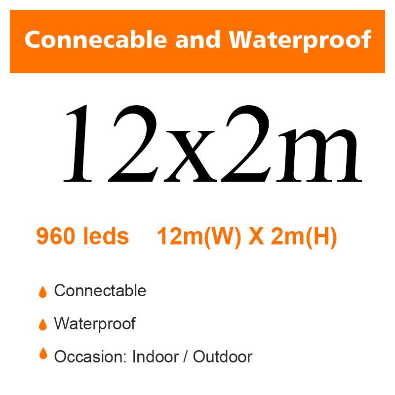 9x3/12x2m Christmas Lights Garland LED Curtain Icicle String Light Fairy Wedding Lighting Decoration Home Windows Party Garden