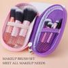 10pc Makeup Brushes Set with Travel Bag Professional Foundation Contour Eyeshadow Eyebrow Brushes Complete Cosmetic Makeup Tool
